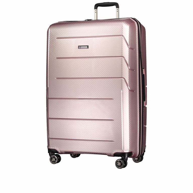 Koffer PP9 77 cm Shiny Rose, Farbe: rosa/pink, Marke: Franky, EAN: 4251672722752, Abmessungen in cm: 52x77x29, Bild 2 von 8
