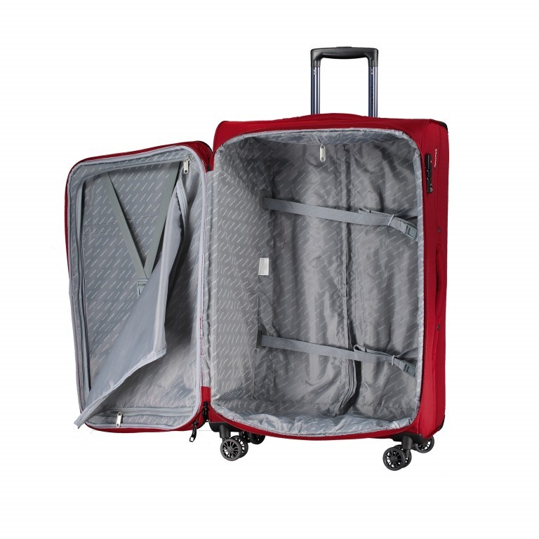 Koffer Adelaide Neo M 60 cm Rot, Farbe: rot/weinrot, Marke: Loubs, EAN: 4046468154028, Abmessungen in cm: 41x66x28, Bild 4 von 4