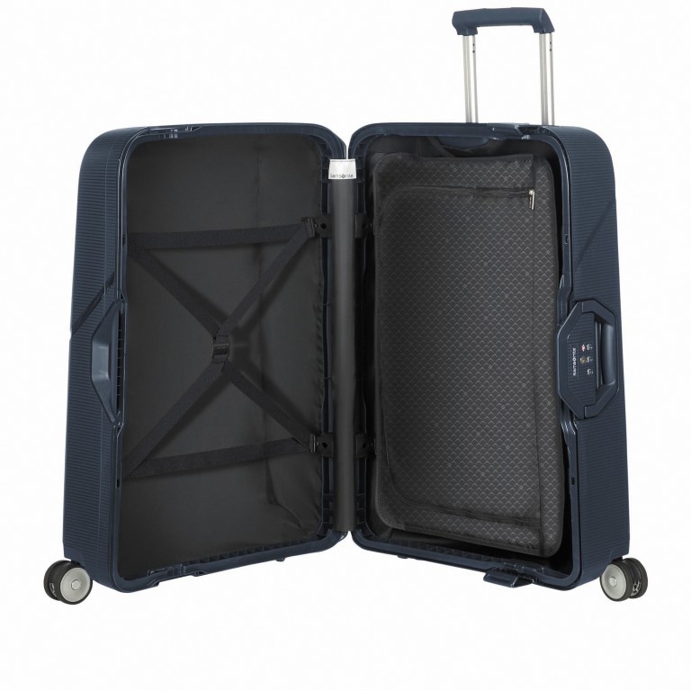 Koffer Magnum Spinner 69 Dark Blue, Farbe: blau/petrol, Marke: Samsonite, EAN: 5414847884610, Abmessungen in cm: 48x69x30, Bild 5 von 6