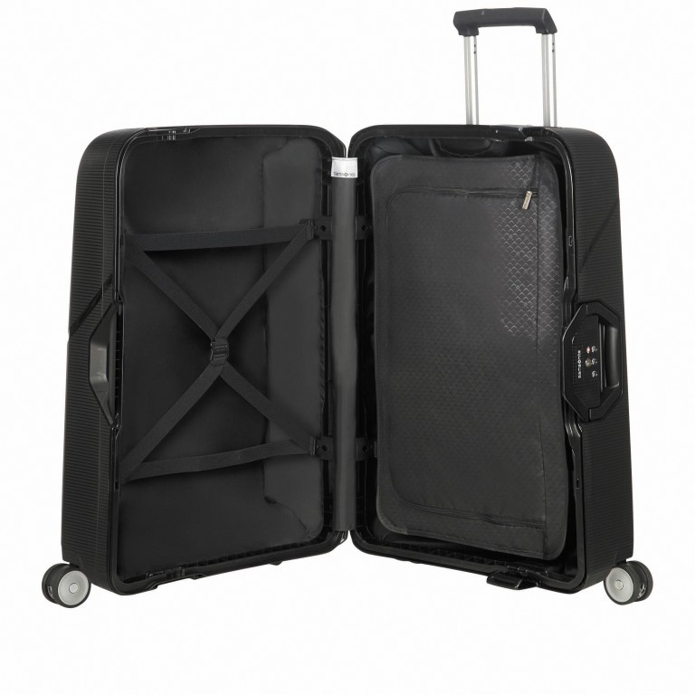 Koffer Magnum Spinner 75 Black, Farbe: schwarz, Marke: Samsonite, EAN: 5414847884658, Abmessungen in cm: 51x75x32, Bild 6 von 7