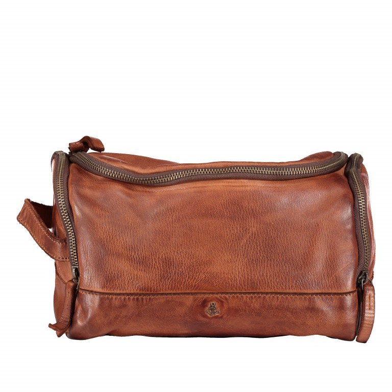 Kulturbeutel Cool-Casual Traveller B3.9469 Charming Cognac, Farbe: cognac, Marke: Harbour 2nd, EAN: 4046478043121, Abmessungen in cm: 27x18x10, Bild 1 von 9