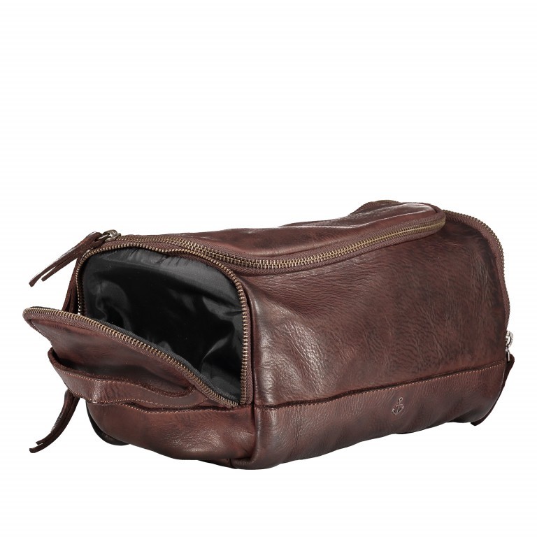 Kulturbeutel Cool-Casual Traveller B3.9469 Charming Cognac, Farbe: cognac, Marke: Harbour 2nd, EAN: 4046478043121, Abmessungen in cm: 27x18x10, Bild 7 von 9