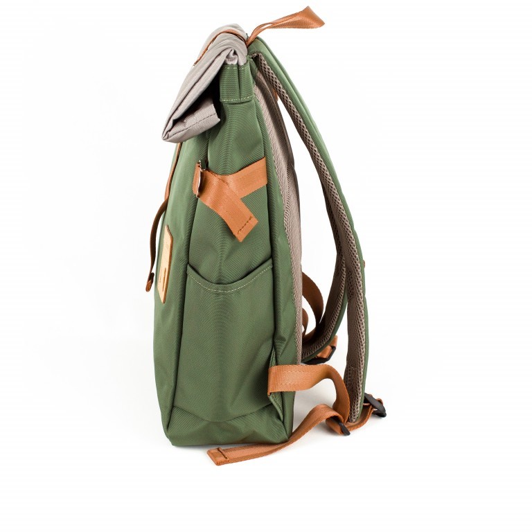 Rucksack Norikura Rolltop Grey, Farbe: grau, Marke: Harvest Label, EAN: 4260594130552, Abmessungen in cm: 26x40x13, Bild 3 von 9