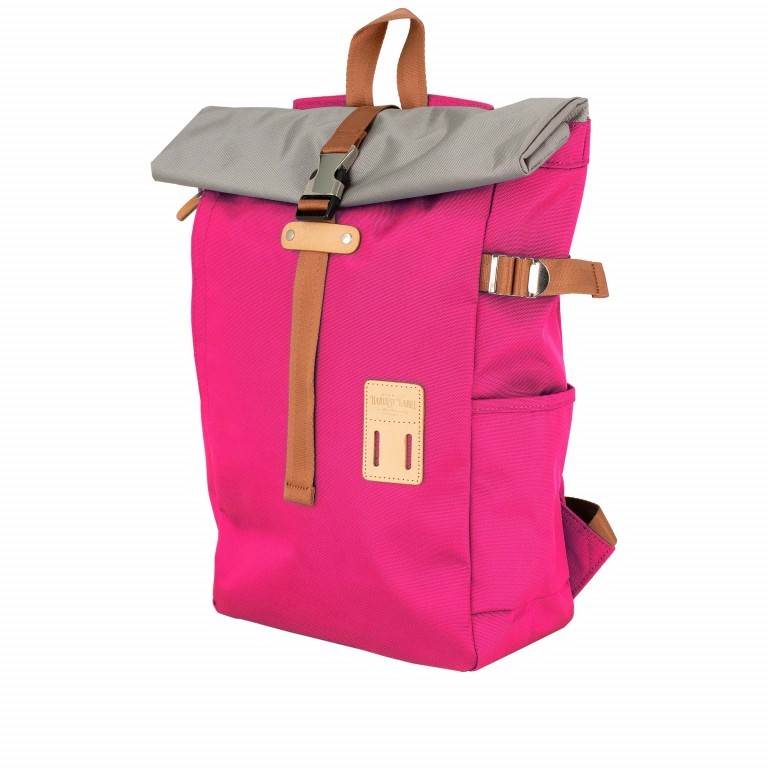 Rucksack Norikura Rolltop Pink, Farbe: rosa/pink, Marke: Harvest Label, EAN: 4260594131177, Abmessungen in cm: 26x40x13, Bild 2 von 9