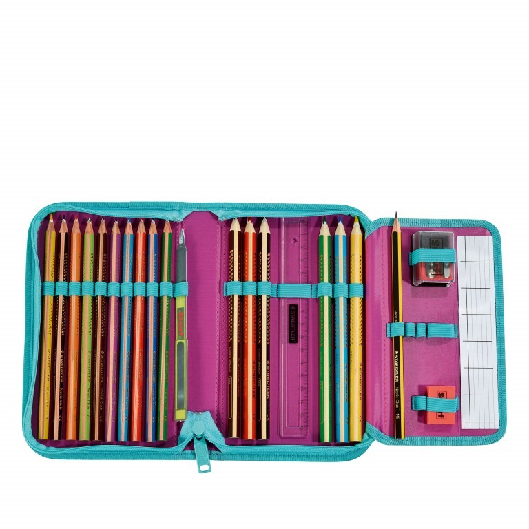 Schulranzen Sunny Set 4-teilig Cool Princess, Farbe: rosa/pink, Marke: Scout, EAN: 4007953411323, Abmessungen in cm: 30x39x20, Bild 7 von 10