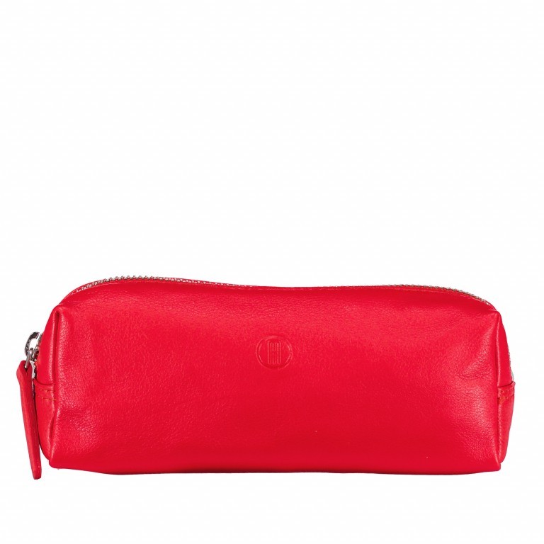 Stiftrolle Milano Dunkelrot, Farbe: rot/weinrot, Marke: Hausfelder Manufaktur, Abmessungen in cm: 19x7x5, Bild 1 von 2