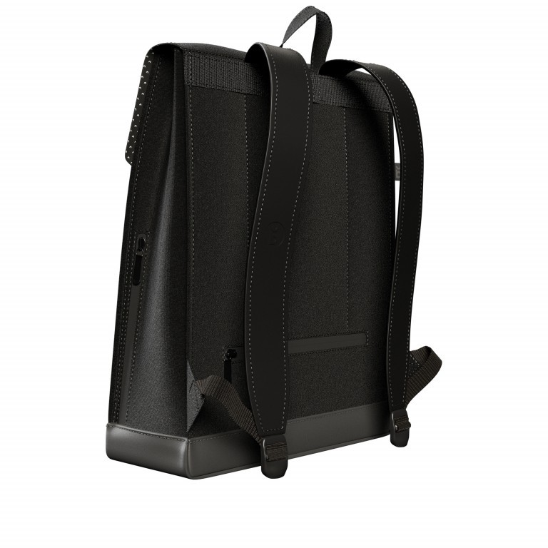 Rucksack AS02 einfarbig mit Laptopfach 15,6 Zoll Beautyful Black, Farbe: schwarz, Marke: Bold Banana, EAN: 8719874694797, Abmessungen in cm: 31x40x12, Bild 3 von 7