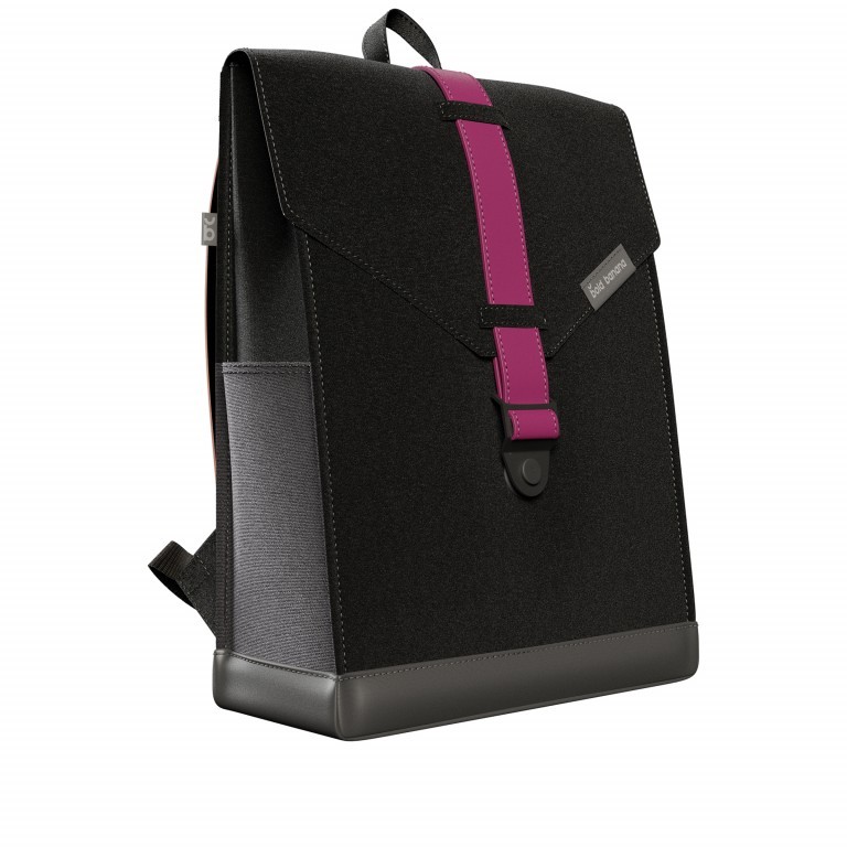Rucksack AS02 einfarbig mit Laptopfach 15,6 Zoll Black Flamingo, Farbe: bunt, Marke: Bold Banana, Abmessungen in cm: 31x40x12, Bild 4 von 9