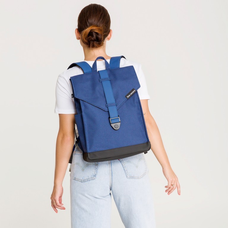 Rucksack AS02 einfarbig mit Laptopfach 15,6 Zoll Bubbling Blue, Farbe: blau/petrol, Marke: Bold Banana, EAN: 8719874694827, Abmessungen in cm: 31x40x12, Bild 6 von 7