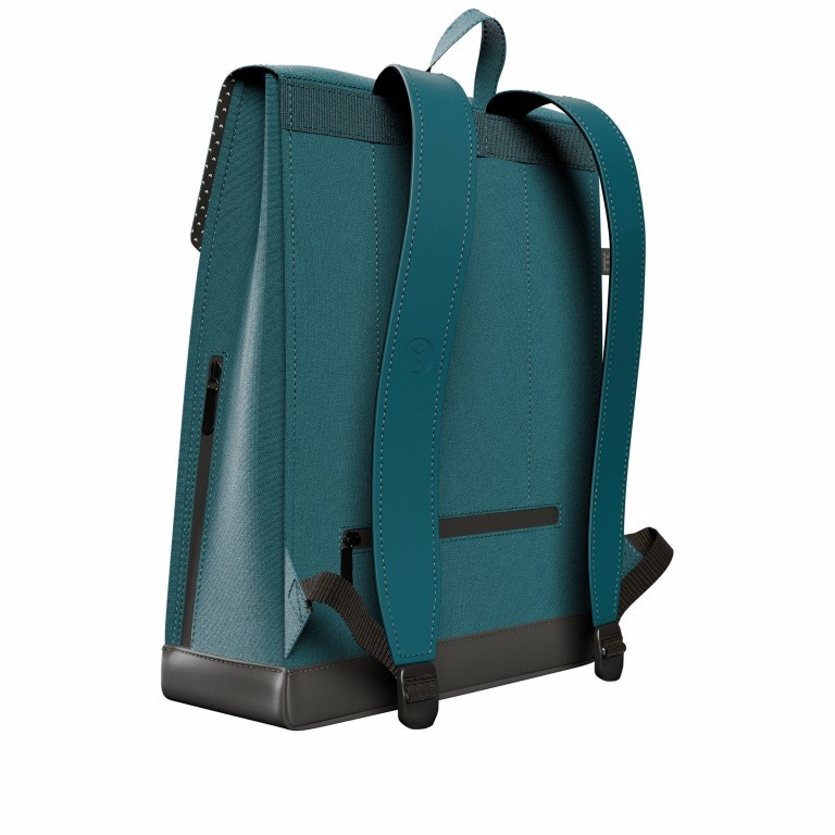 Rucksack AS02 einfarbig mit Laptopfach 15,6 Zoll Power Petrol, Farbe: blau/petrol, Marke: Bold Banana, EAN: 8719874694865, Abmessungen in cm: 31x40x12, Bild 3 von 7