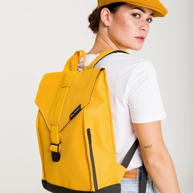 Rucksack AS02 einfarbig mit Laptopfach 15,6 Zoll Yeller Yellow, Farbe: gelb, Marke: Bold Banana, EAN: 8719874694902, Abmessungen in cm: 31x40x12, Bild 5 von 7