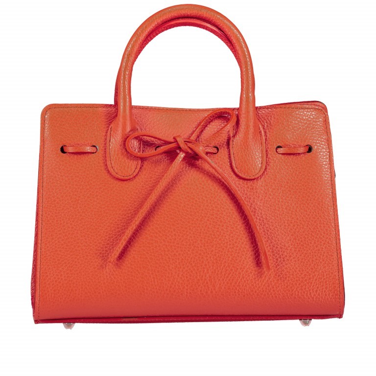 Handtasche Dollaro Koralle, Farbe: orange, Marke: Hausfelder Manufaktur, EAN: 4065646003507, Abmessungen in cm: 28.5x21x12, Bild 1 von 8