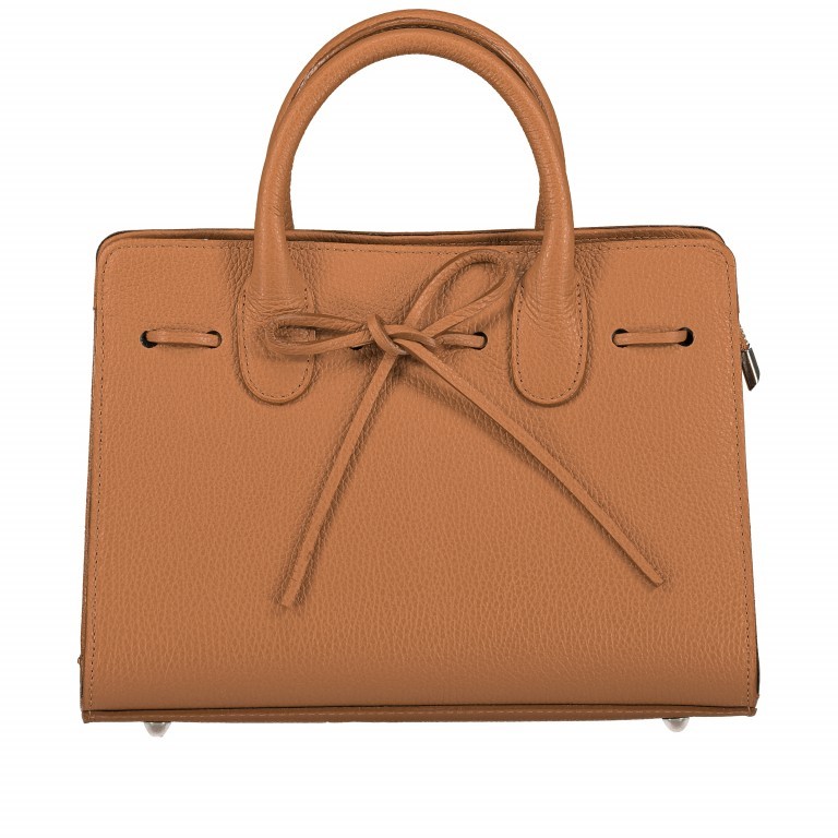 Handtasche Dollaro Cognac, Farbe: cognac, Marke: Hausfelder Manufaktur, EAN: 4065646003446, Abmessungen in cm: 28.5x21x12, Bild 1 von 7