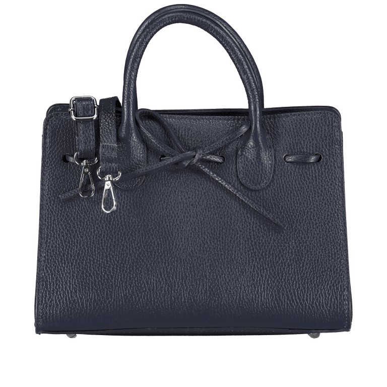 Handtasche Dollaro Blau, Farbe: blau/petrol, Marke: Hausfelder Manufaktur, EAN: 4065646003439, Abmessungen in cm: 28.5x21x12, Bild 1 von 7