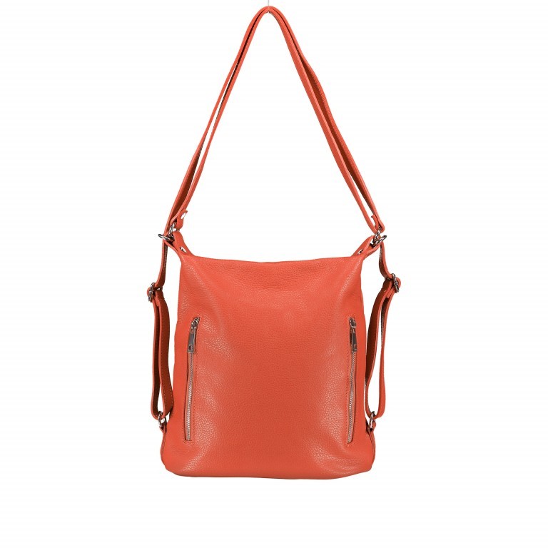 Rucksack / Umhängetasche Dollaro Koralle, Farbe: orange, Marke: Hausfelder Manufaktur, EAN: 4065646003064, Abmessungen in cm: 25x31x11, Bild 1 von 12