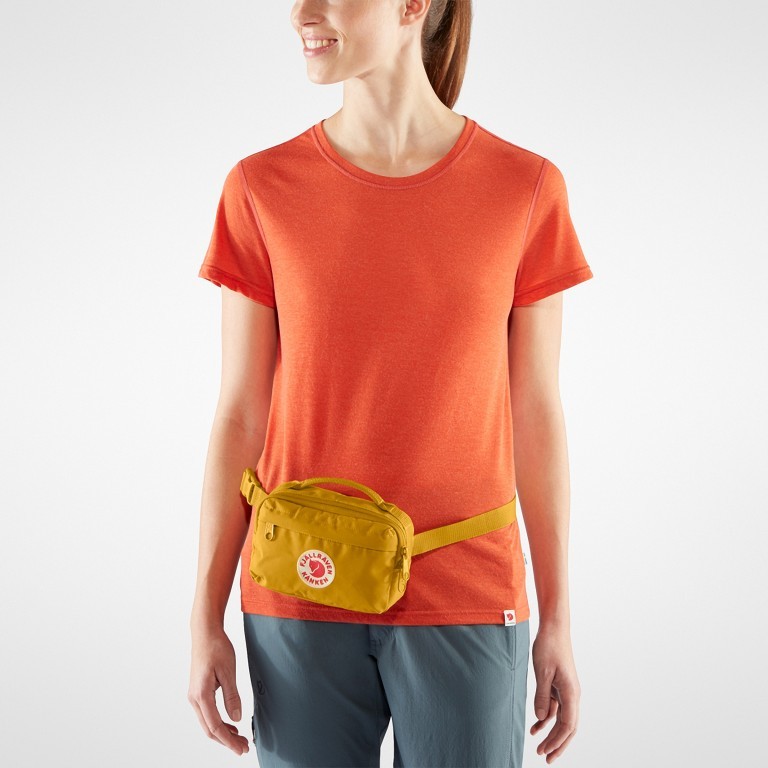 Gürteltasche Kånken Hip Pack, Farbe: schwarz, anthrazit, grau, blau/petrol, braun, taupe/khaki, grün/oliv, rot/weinrot, flieder/lila, rosa/pink, orange, gelb, beige, Marke: Fjällräven, Abmessungen in cm: 18x12x9, Bild 5 von 10