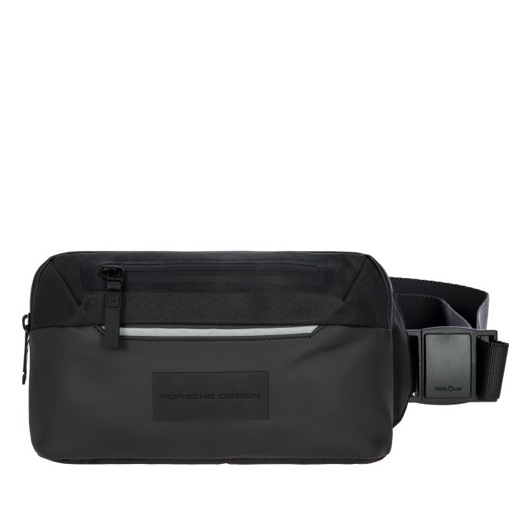 Gürteltasche Urban Eco Belt Bag, Farbe: schwarz, grau, blau/petrol, Marke: Porsche Design, Abmessungen in cm: 14x22x5, Bild 1 von 11