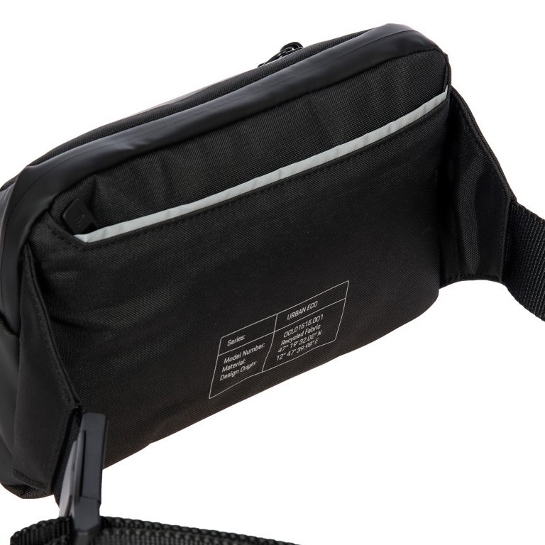 Gürteltasche Urban Eco Belt Bag, Farbe: schwarz, grau, blau/petrol, Marke: Porsche Design, Abmessungen in cm: 14x22x5, Bild 4 von 11