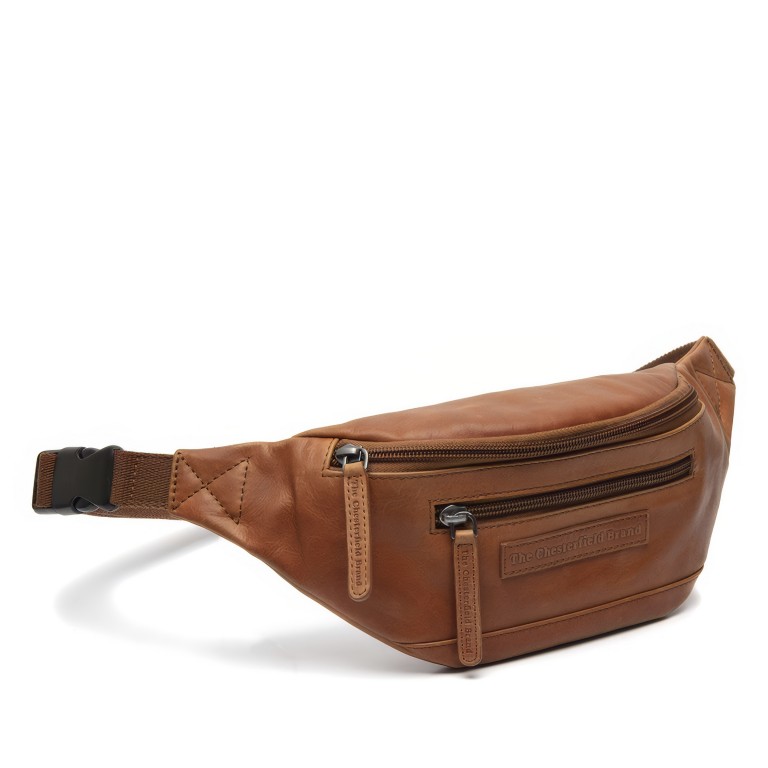 Gürteltasche Brana, Farbe: schwarz, cognac, Marke: The Chesterfield Brand, Abmessungen in cm: 15x12x0.5, Bild 1 von 7