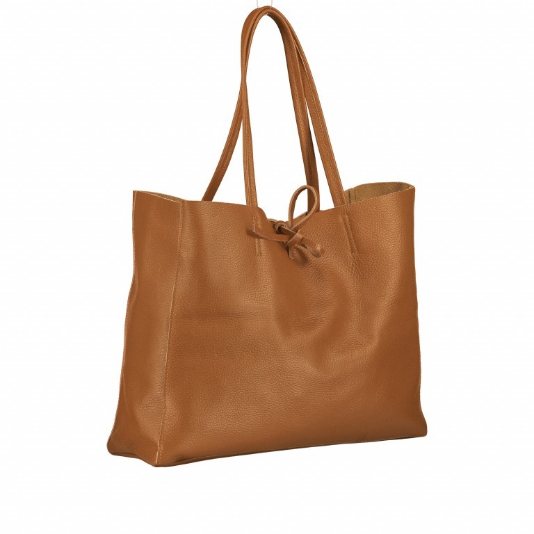 Shopper Dollaro Hellbraun, Farbe: braun, Marke: Hausfelder Manufaktur, EAN: 4065646003903, Abmessungen in cm: 38x31.5x12, Bild 2 von 5