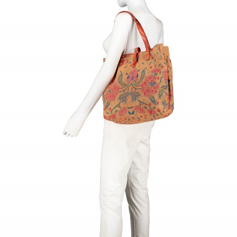 Shopper Canvas Beige Cotto, Farbe: bunt, Marke: Campomaggi, EAN: 8054302542357, Abmessungen in cm: 33x32x16, Bild 6 von 11