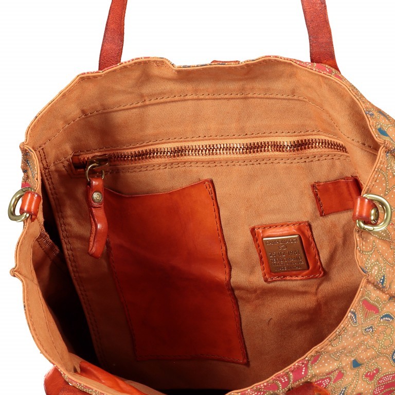 Shopper Canvas Beige Cotto, Farbe: bunt, Marke: Campomaggi, EAN: 8054302542357, Abmessungen in cm: 33x32x16, Bild 8 von 11