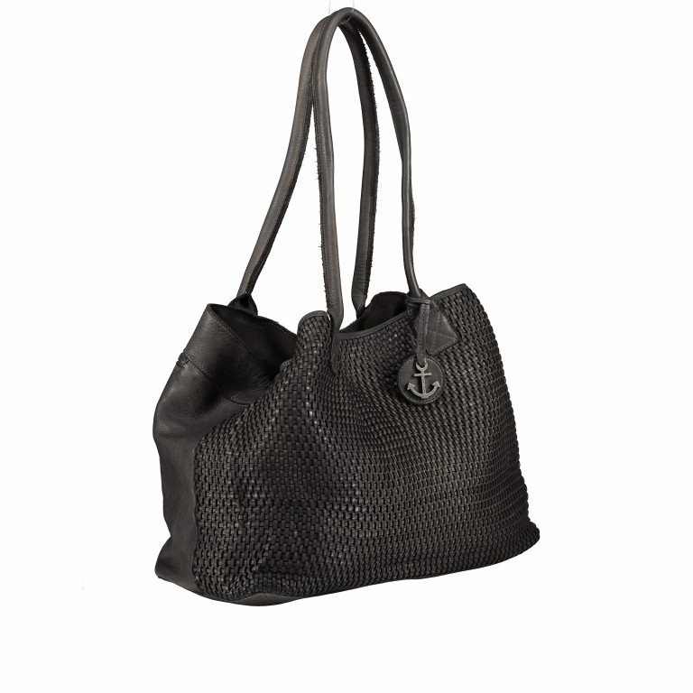 Shopper Soft-Weaving Grace B3.9687 Dark Ash, Farbe: anthrazit, Marke: Harbour 2nd, EAN: 4046478043398, Abmessungen in cm: 55x29.5x18, Bild 2 von 7