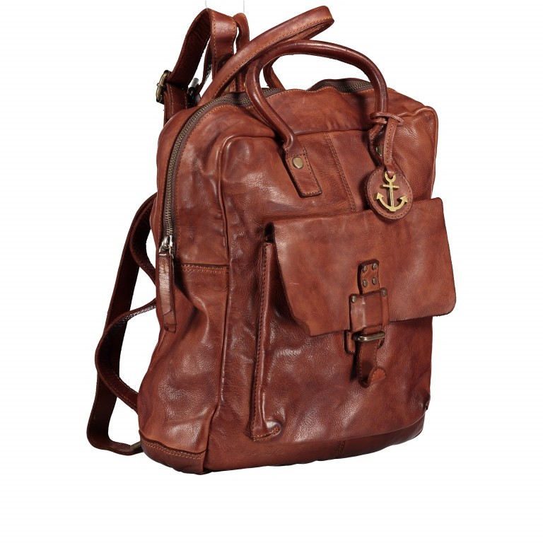 Rucksack Cool-Casual Utopia B3.9690 Charming Cognac, Farbe: cognac, Marke: Harbour 2nd, EAN: 4046478043473, Abmessungen in cm: 29x34x10, Bild 2 von 10