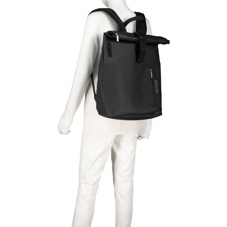 Rucksack punch 713 083-713 Black, Farbe: schwarz, Marke: Bree, EAN: 4038671010321, Abmessungen in cm: 34x42x15, Bild 6 von 9