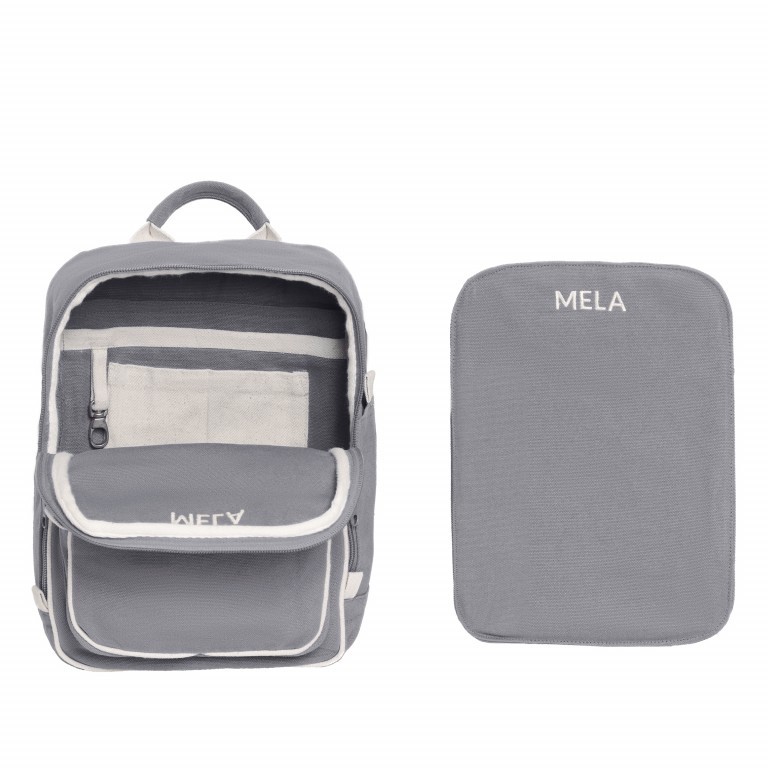 Rucksack Mela II Mini Grau, Farbe: grau, Marke: Melawear, EAN: 4251296206690, Abmessungen in cm: 21x30x12, Bild 8 von 8