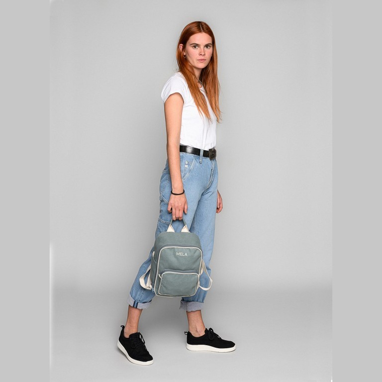Rucksack Mela II Mini Grau, Farbe: grau, Marke: Melawear, EAN: 4251296206690, Abmessungen in cm: 21x30x12, Bild 6 von 8