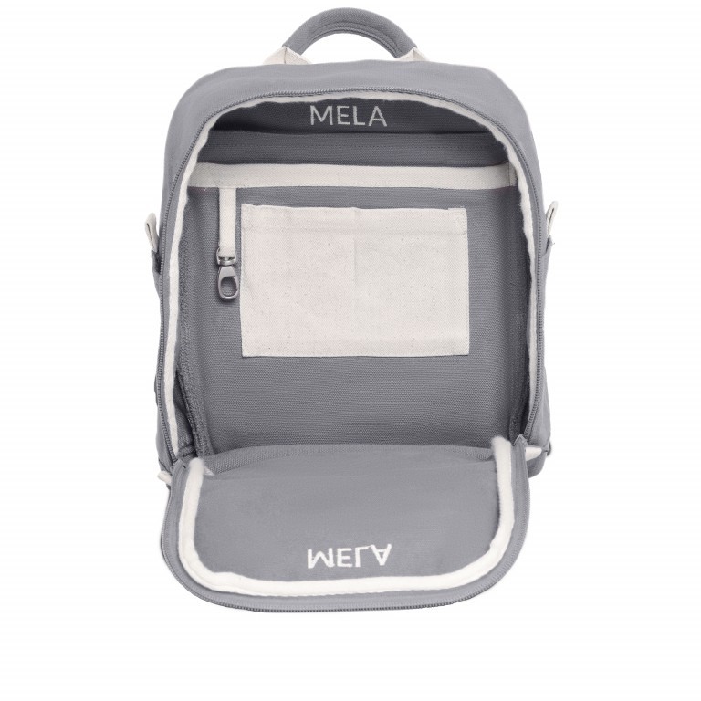 Rucksack Mela II Mini Grau, Farbe: grau, Marke: Melawear, EAN: 4251296206690, Abmessungen in cm: 21x30x12, Bild 7 von 8