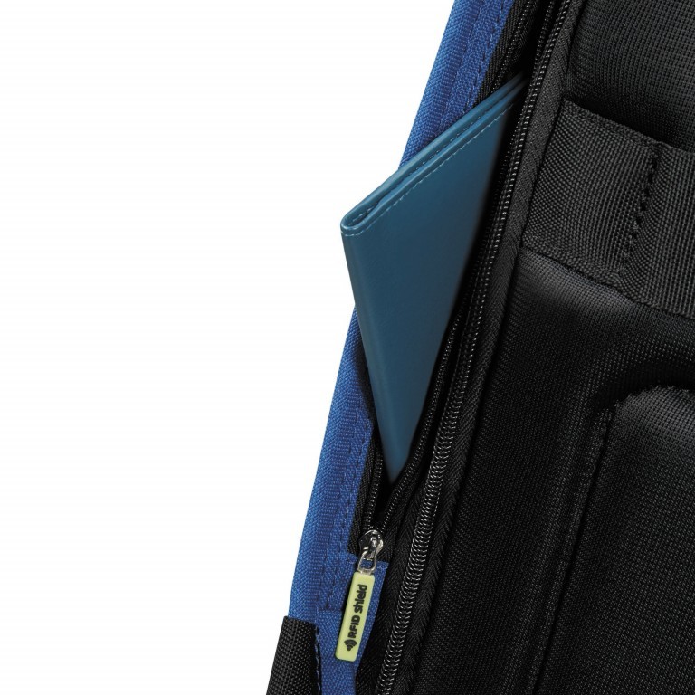 Rucksack Securipak Laptop Backpack 15.6 Zoll mit USB-Anschluss True Blue, Farbe: blau/petrol, Marke: Samsonite, EAN: 5400520023056, Abmessungen in cm: 30x44x16, Bild 10 von 14