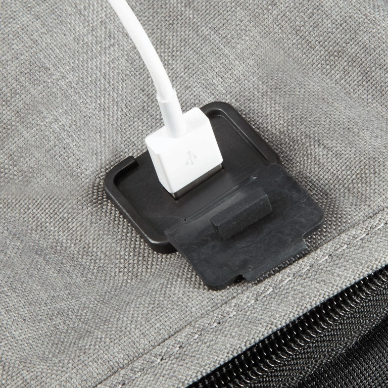 Rucksack Securipak Laptop Backpack 15.6 Zoll mit USB-Anschluss Cool Grey, Farbe: grau, Marke: Samsonite, EAN: 5400520023063, Abmessungen in cm: 30x44x16, Bild 11 von 14