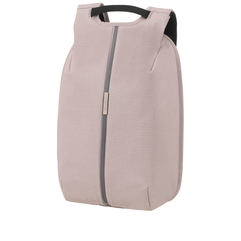 Rucksack Securipak Laptop Backpack 14.1 Zoll mit USB-Anschluss Stone Grey, Farbe: grau, rosa/pink, Marke: Samsonite, EAN: 5400520029683, Abmessungen in cm: 29.5x38.5x12.5, Bild 2 von 11