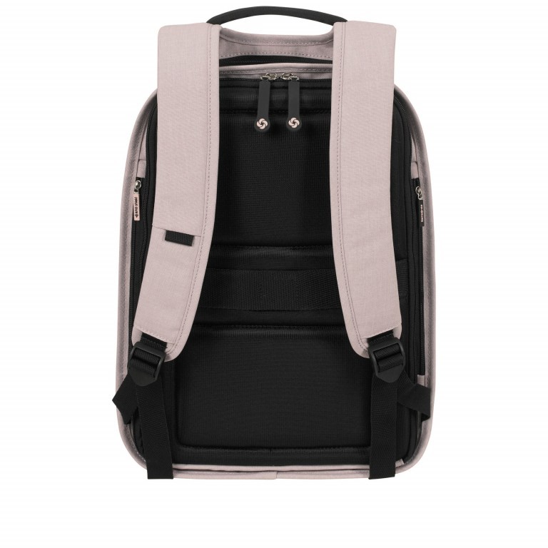 Rucksack Securipak Laptop Backpack 14.1 Zoll mit USB-Anschluss Stone Grey, Farbe: grau, rosa/pink, Marke: Samsonite, EAN: 5400520029683, Abmessungen in cm: 29.5x38.5x12.5, Bild 5 von 11