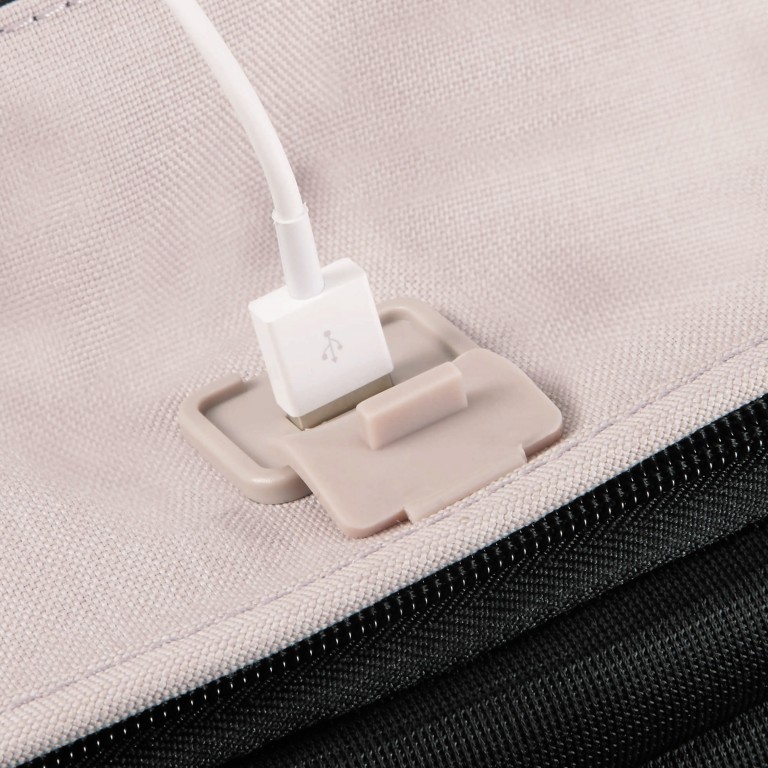 Rucksack Securipak Laptop Backpack 14.1 Zoll mit USB-Anschluss Stone Grey, Farbe: grau, rosa/pink, Marke: Samsonite, EAN: 5400520029683, Abmessungen in cm: 29.5x38.5x12.5, Bild 9 von 11