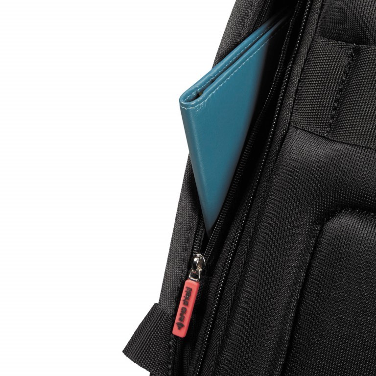 Rucksack Securipak Laptop Backpack 14.1 Zoll mit USB-Anschluss Black Steel, Farbe: schwarz, Marke: Samsonite, EAN: 5400520029706, Abmessungen in cm: 29.5x38.5x12.5, Bild 8 von 11
