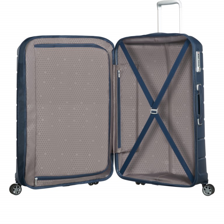 Koffer Flux Spinner 68 Navy Blue, Farbe: blau/petrol, Marke: Samsonite, EAN: 5414847773488, Abmessungen in cm: 30x47x68, Bild 4 von 8