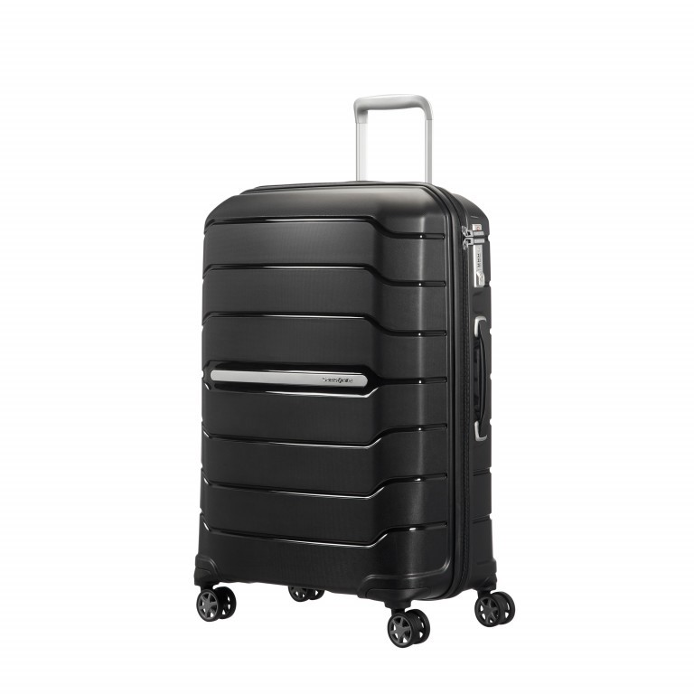 Koffer Flux Spinner 68 Black, Farbe: schwarz, Marke: Samsonite, EAN: 5414847773471, Abmessungen in cm: 30x47x68, Bild 1 von 8