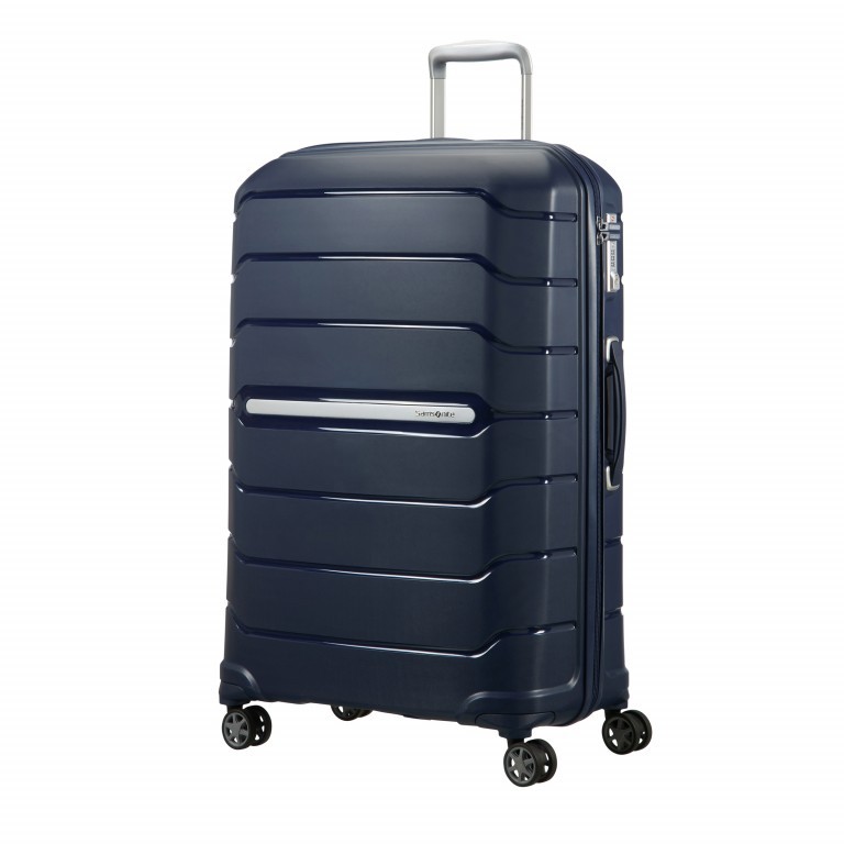 Koffer Flux Spinner 75 Navy Blue, Farbe: blau/petrol, Marke: Samsonite, EAN: 5414847773532, Abmessungen in cm: 52x75x35, Bild 1 von 8