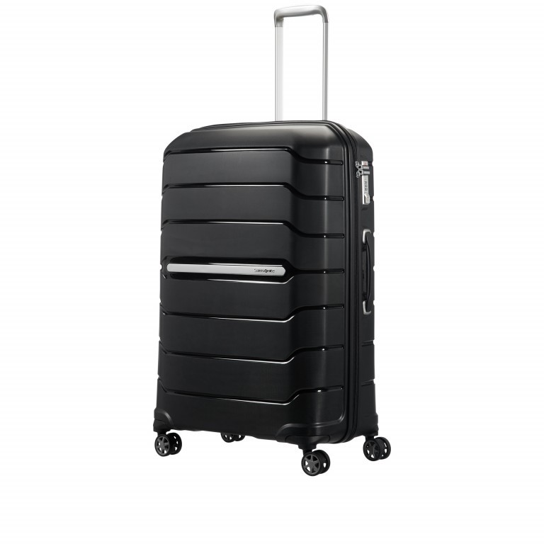 Koffer Flux Spinner 75 Black, Farbe: schwarz, Marke: Samsonite, EAN: 5414847773525, Abmessungen in cm: 52x75x35, Bild 5 von 8
