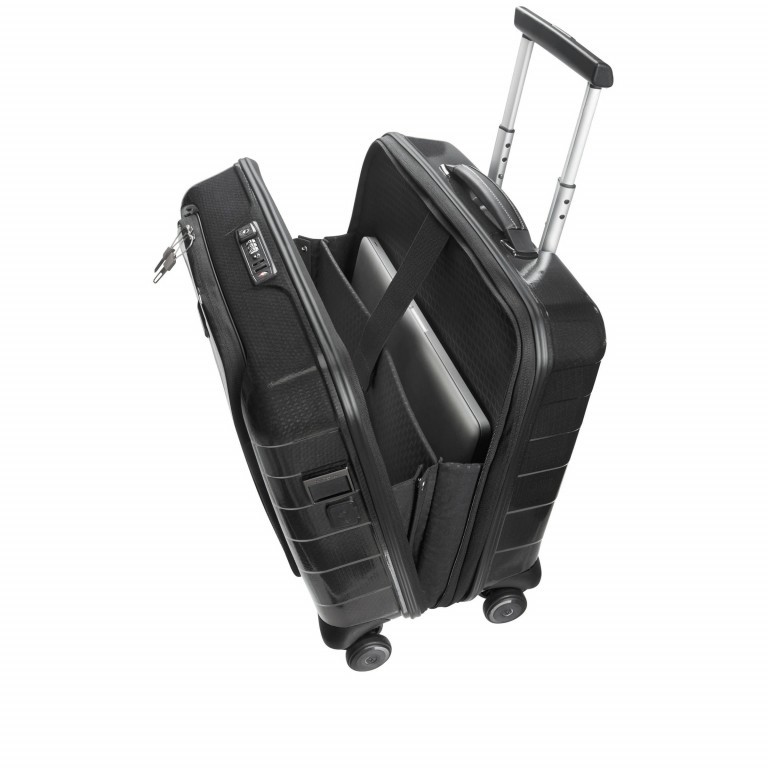 Pilotenkoffer Lite-Biz Spinner Rolling Tote USB mit Laptopfach 15,6 Zoll Black, Farbe: schwarz, Marke: Samsonite, EAN: 5414847966033, Abmessungen in cm: 44x43x23, Bild 5 von 8