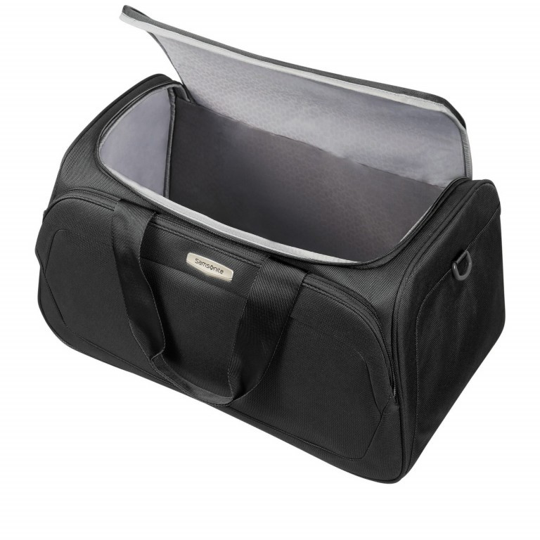 Reisetasche spark Duffle 53 mit Smart Sleeve Black, Farbe: schwarz, Marke: Samsonite, EAN: 5414847759062, Abmessungen in cm: 53x31x31, Bild 2 von 3