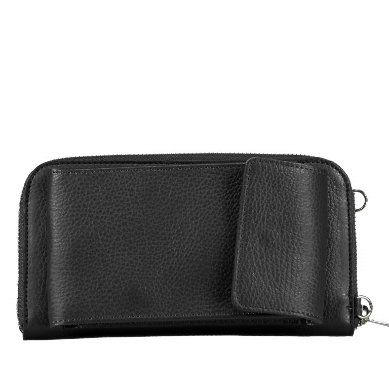 Handytasche mit Schulterriemen Blau, Farbe: blau/petrol, Marke: Hausfelder Manufaktur, Abmessungen in cm: 11x20x5.5, Bild 9 von 10