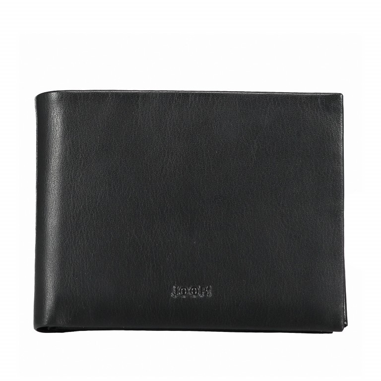 Geldbörse Soft Leather Typhon H9 Black, Farbe: schwarz, Marke: Joop!, EAN: 4053533430895, Abmessungen in cm: 12x9.5x2.5, Bild 1 von 6