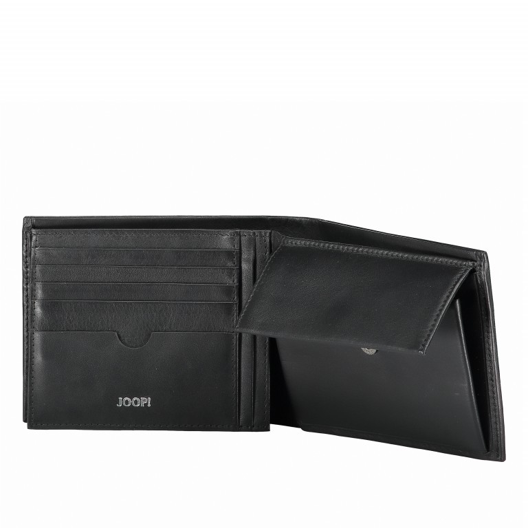 Geldbörse Soft Leather Typhon H9 Black, Farbe: schwarz, Marke: Joop!, EAN: 4053533430895, Abmessungen in cm: 12x9.5x2.5, Bild 5 von 6
