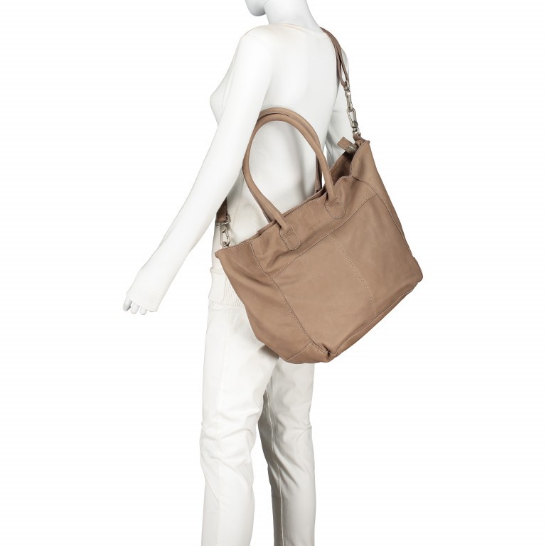 Shopper FRIEND-I-NEED Rock Grey, Farbe: taupe/khaki, Marke: Another Me, Bild 6 von 9