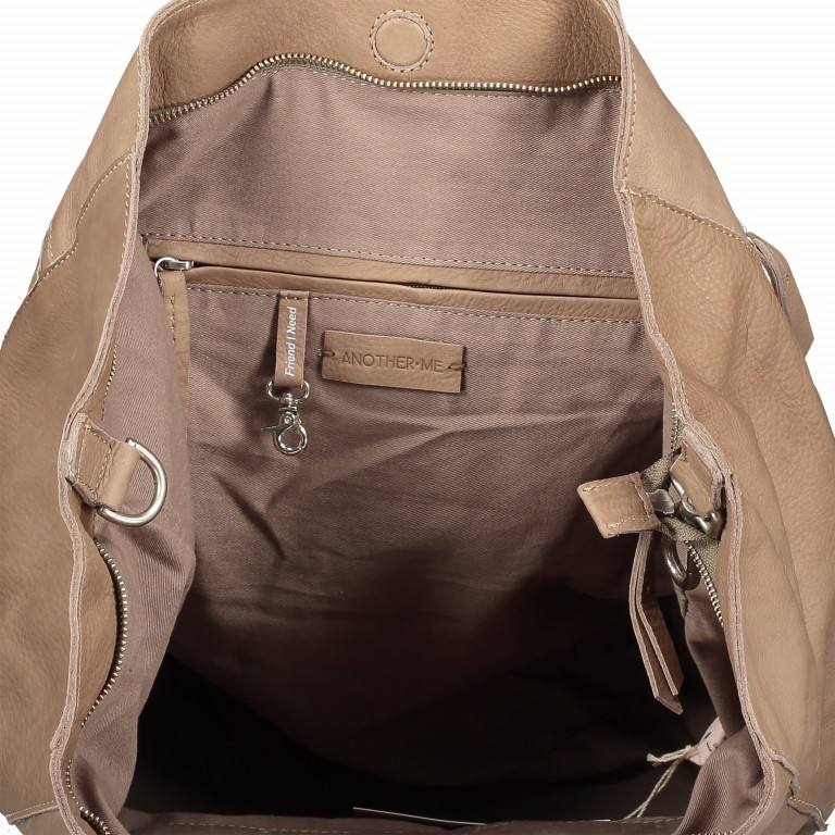 Shopper FRIEND-I-NEED Rock Grey, Farbe: taupe/khaki, Marke: Another Me, Bild 7 von 9