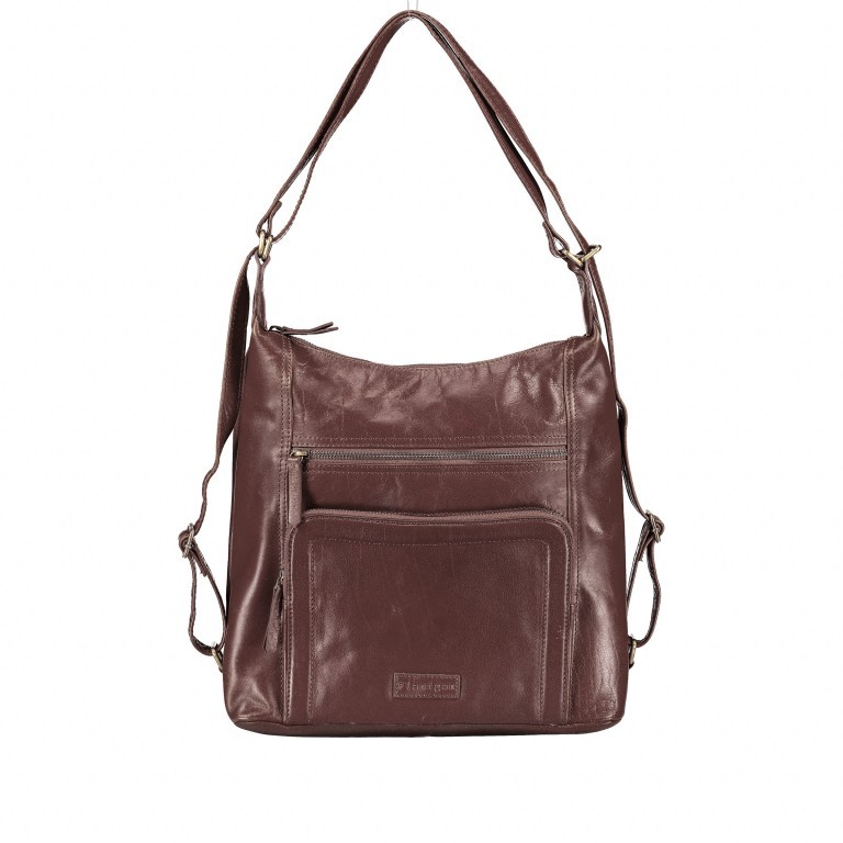 Beuteltasche / Rucksack Margo 242 Braun, Farbe: braun, Marke: Flanigan, EAN: 4035486090616, Abmessungen in cm: 33x33x11, Bild 1 von 7